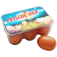 6 frische Eier im originalgetreuen Blister aus Kunststoff von Christian Tanner GmbH