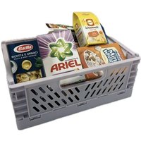 MiniKlappbox in Flieder bestückt mit vielen Markenminiaturfaltschachteln von Christian Tanner GmbH