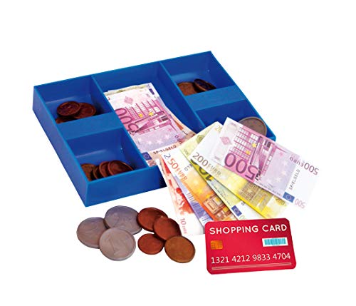 Tanner - Der kleine Kaufmann DEKO Geldkassette mit Eurospielgeld (Kaufladenzubehör, aus Kunststoff, Geld für Kaufladen) 0209.6 von Christian Tanner
