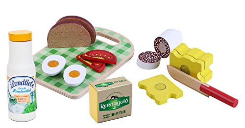 Tanner - Der kleine Kaufmann DEKO "Brotzeit" Vesper-Set (Kaufladenzubehör, 10-teiliges Set, verschiedene Artikel) 0802.9 von Christian Tanner