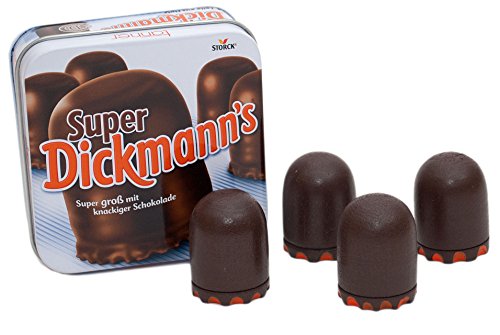 Tanner - Der kleine Kaufmann DEKO Super Dickmann´s (Kaufladenzubehör, mit Metalldose, 6 Dickmanns aus Holz) 0948.4 von Christian Tanner