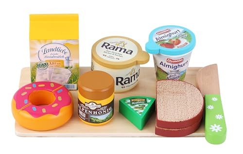 tanner DER KLEINE KAUFMANN TANNER Deco - Frühstücks-Set aus Holz, mit verschiedenen Produkten, Zubehör für Kaufmannsladen, lebensmittelechtes Design, 0902.6 tanner DER KLEINE KAUFMANN TANNER Deco - Frühstücks-Set aus Holz, mit verschiedenen Produkten, Zubehör für Kaufmannsladen, lebensmittelechtes Design, 0902.6 von Tanner - DER KLEINE KAUFMANN Deco