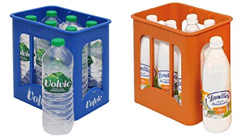 Christian Tanner 0072.6 - Getränke Set bestehend aus Volvic Kiste und Landliebe Milchkiste mit 6 Flaschen von Christian Tanner