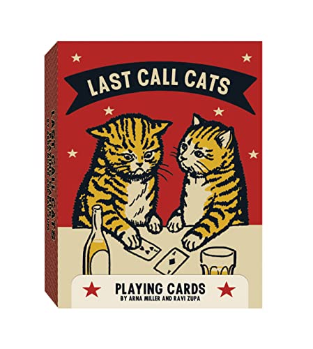 Last Call Cats Playing Cards von Chronicle Books