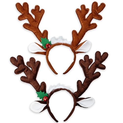 Christmas Reindeer Antlers Headband Headwear Dark Brown Light Brown Deer Antlers Headbands Headpiece with Bells for Xmas Party Supplies Christmas Reindeer Antlers Headband Headwear Dark Brown Light Brown Deer Antlers Headbands Headpiece with Bells for Xmas Party Supplies von Chuangdi