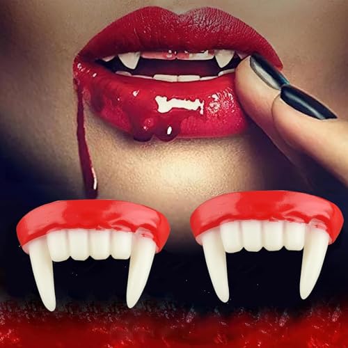 2 Stück Vampirzähne Zähne Halloween Vampirzähne Vampirzähne Gefälschte Zähne Dekorationen Wiederverwendbare Vampirzähne Zähne für Halloween Party Cosplay 2 Stück Vampirzähne Zähne Halloween Vampirzähne Vampirzähne Gefälschte Zähne Dekorationen Wiederverwendbare Vampirzähne Zähne für Halloween Party Cosplay von Chuankefanxing