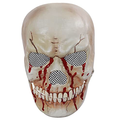 Chuankefanxing Halloween Maske, Halloween Totenkopf Masken mit beweglichem Kiefer, Gruselige Skelett Halloween Maske, Realistische Cosplay Horror Masken für Kostüm Party Deko Chuankefanxing Halloween Maske, Halloween Totenkopf Masken mit beweglichem Kiefer, Gruselige Skelett Halloween Maske, Realistische Cosplay Horror Masken für Kostüm Party Deko von Chuankefanxing