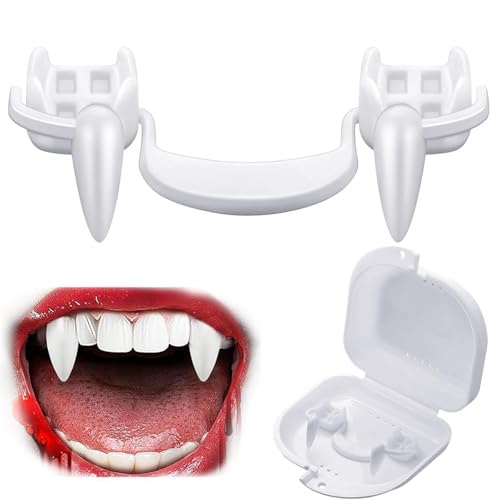 Vampir Zähne, Halloween Vampir Zähne, einziehbare Vampir Zähne, einziehbare realistische Vampir Zombie Zähne, Nicht kratzen das Zahnfleisch Teleskop Zähne für Halloween Party Vampir Zähne, Halloween Vampir Zähne, einziehbare Vampir Zähne, einziehbare realistische Vampir Zombie Zähne, Nicht kratzen das Zahnfleisch Teleskop Zähne für Halloween Party von Chuankefanxing