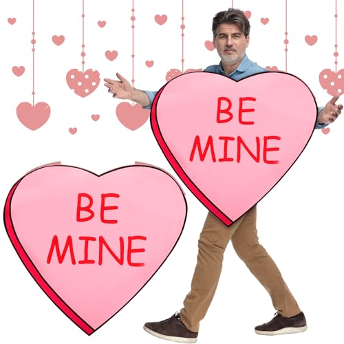 Chuarry Valentinstagskostüm, Herz-Kostüm für Erwachsene, Valentinstag, Jahrestag, Partyzubehör für Damen und Herren, Klassische Farben, L Chuarry Valentinstagskostüm, Herz-Kostüm für Erwachsene, Valentinstag, Jahrestag, Partyzubehör für Damen und Herren, Klassische Farben, L von Chuarry