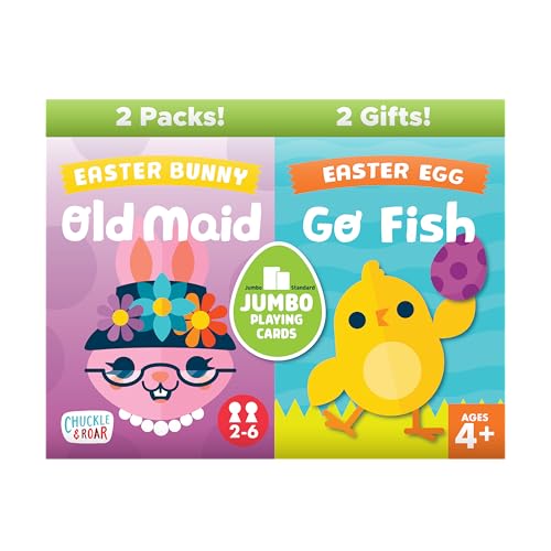 Chuckle & Roar - Easter Old Maid and Go Fish - Basket Stuffer - 2 Game Pack - Ages 4 and Up Chuckle & Roar - Easter Old Maid and Go Fish - Basket Stuffer - 2 Game Pack - Ages 4 and Up von Chuckle & Roar