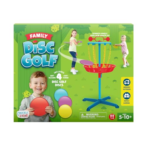 Chuckle & Roar - Familien-Discgolf – drinnen oder draußen – lustige und familienfreundliche Einführung in Discgolf – sicher und langlebig – ab 3 Jahren von Chuckle & Roar
