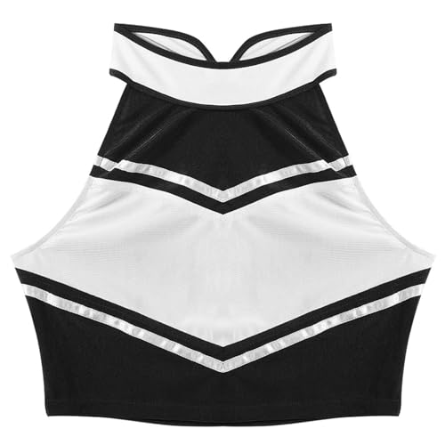 Chukamalilayi Cheerleading-Kostüm für Damen, musikalische Uniform, Erwachsenenkostüm, Cheerleader-Kostüm, Outfits (schwarzes Oberteil, M) von Chukamalilayi