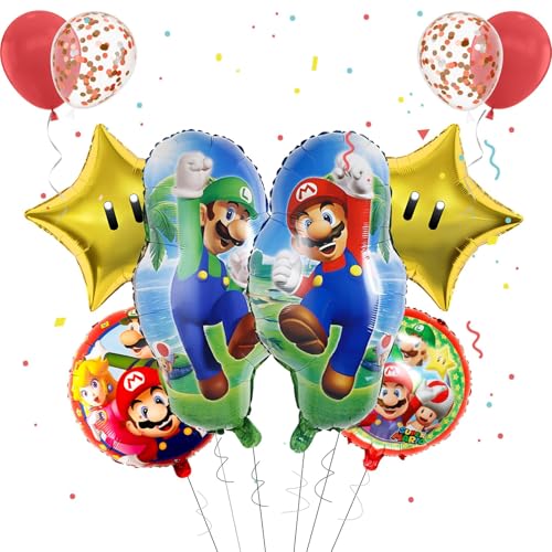 Luftballons Super Bros Geburtstag Deko- Mari Geburtstagsdeko Super Brother Folienballons Kindergeburtstag Happy Birthday Balloon Girlande Deko für Mari Thema Party Supplies Deko Jungen Mädchen Luftballons Super Bros Geburtstag Deko- Mari Geburtstagsdeko Super Brother Folienballons Kindergeburtstag Happy Birthday Balloon Girlande Deko für Mari Thema Party Supplies Deko Jungen Mädchen von Chukua