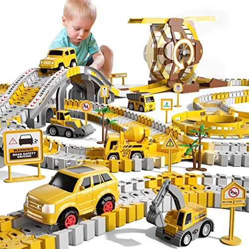299PCS Autorennbahn Rennbahn 6 Autos Spielzeug, Spielzeug für 3 4 5 6 Jahre alt Jungen Mädchen Kinder, Flexible Track Kran Spiele, Elektroauto für Kinder Geschenk 299PCS Autorennbahn Rennbahn 6 Autos Spielzeug, Spielzeug für 3 4 5 6 Jahre alt Jungen Mädchen Kinder, Flexible Track Kran Spiele, Elektroauto für Kinder Geschenk von Ci Vetch