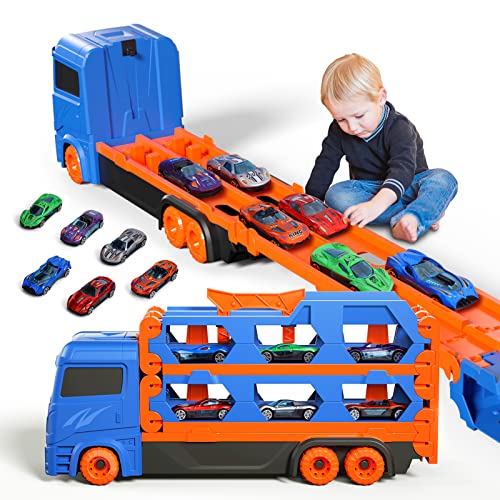 Ci Vetch Kleinkind-Spielzeug für 2, 3, 4, 5, 6 Jahre alte Jungen, Druckguss, Transportwagen, Auto-Spielzeug, 155 cm, Rennstrecke für Jungen, Kinder, Kleinkinder, Auto-Spielzeug-Set für Kinder, Jungen, von Ci Vetch