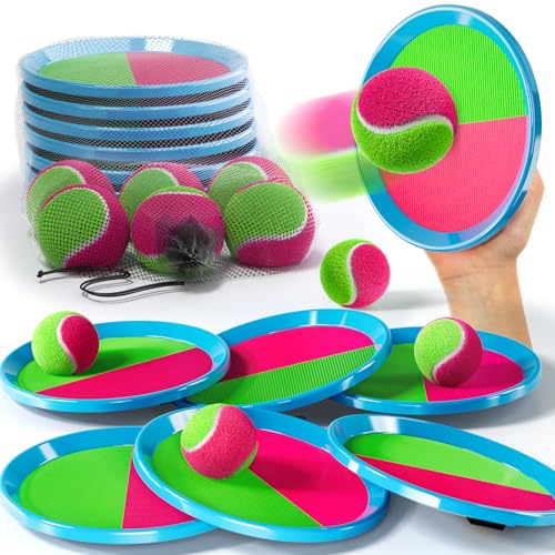 Ci Vetch Wurf und Fangspiel für Kinder ab 3 Jahren Klettball Spiel mit Paddeln & Bällen Outdoor Spielzeug für Garten, Strand & Park Spielspaß für Kinder & Erwachsene Ci Vetch Wurf und Fangspiel für Kinder ab 3 Jahren Klettball Spiel mit Paddeln & Bällen Outdoor Spielzeug für Garten, Strand & Park Spielspaß für Kinder & Erwachsene von Ci Vetch