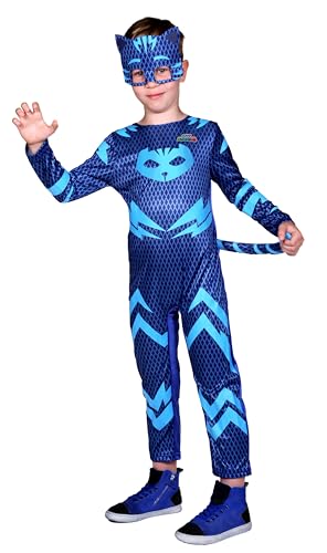 Ciao- Catboy costume disguise baby boy official PJ Masks (Size 2-3 years) with mask, Blau von Ciao