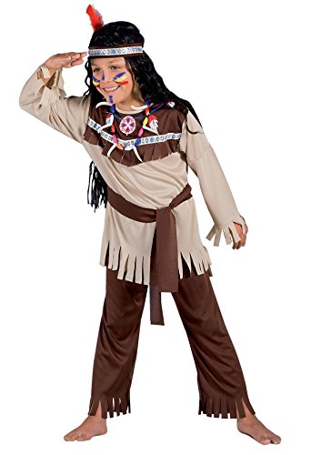 Ciao 10791 – Indianer Kostüm Kind mit Make-up 7-9 anni (M) von Ciao