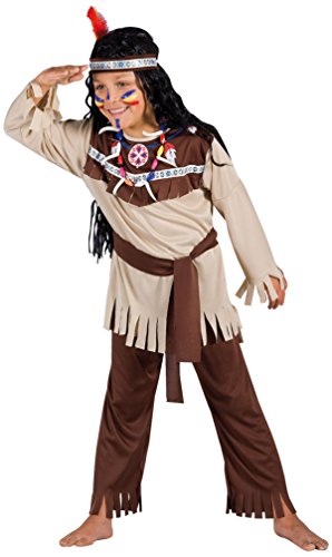 Ciao 10791 – Indianer Kostüm Kind mit Make-up 7-9 anni (M) von Ciao