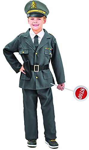 Ciao- Finance Police Finanziere Fiamma Gialla Kostüm Verkleidung Junge (Größe 8-10 Jahre) von Ciao
