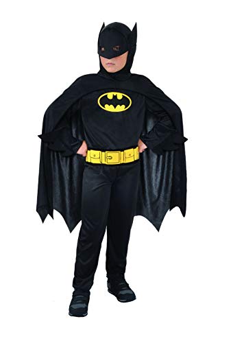 Ciao Batman Dark Knight costume disguise boy official DC Comics (Size 10-12 years), Schwarz von Ciao