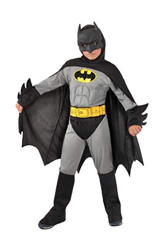 Ciao Batman Classic costume disguise boy official DC Comics (Size 3-4 years) with padded muscles, Grey, Black von Ciao