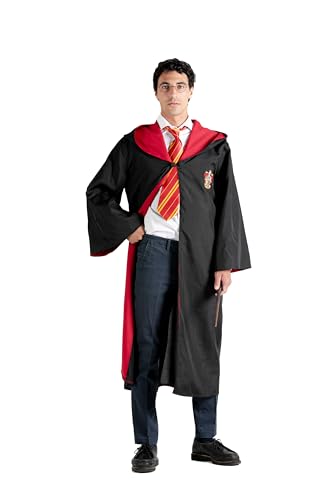 Gryffindor Cloak Cape Tunic Deluxe offiziell Harry Potter (Einheitsgröße Erwachsene) with embroidered emblem and tie von Ciao