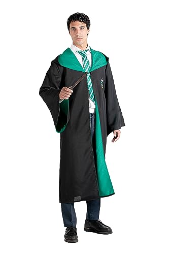 Ciao- Slytherin Cloak Cape Tunic Deluxe official Harry Potter (One size adult) with embroidered emblem and tie Ciao- Slytherin Cloak Cape Tunic Deluxe official Harry Potter (One size adult) with embroidered emblem and tie von Ciao