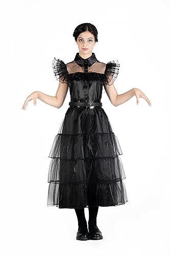 Ciao- Wednesday Addams Rave'N Dance dress costume disguise fancy dress girl official Wednesday (Size XS) von Ciao