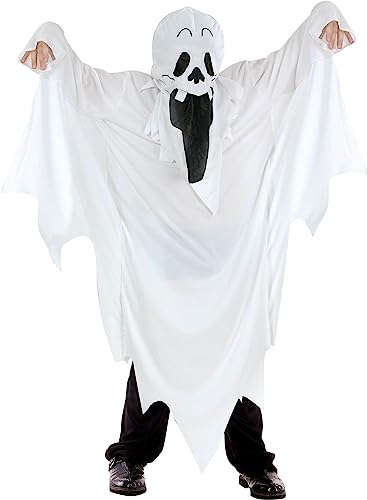 Ciao- Ghost costume disguise unisex children (Size 4-6 years), white von Ciao