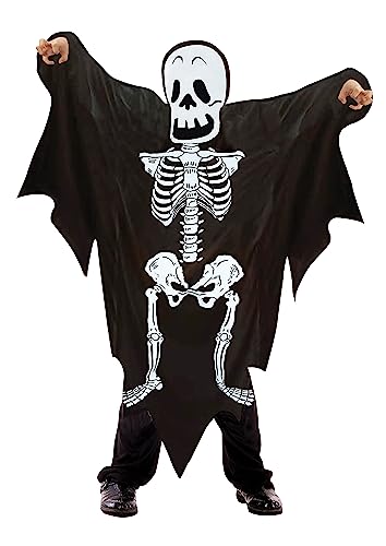 Ciao- Skelettgeist Skeleton Ghost Kostüm Verkleidung unisex Kinder (Größe 4-6 Jahre), schwarz Ciao- Skelettgeist Skeleton Ghost Kostüm Verkleidung unisex Kinder (Größe 4-6 Jahre), schwarz von Ciao