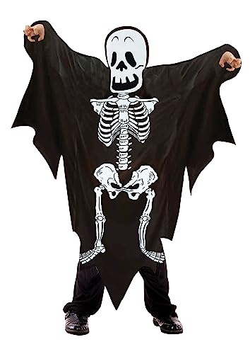 Ciao- Skeleton Ghost costume disguise unisex children (Size 4-6 years), black von Ciao