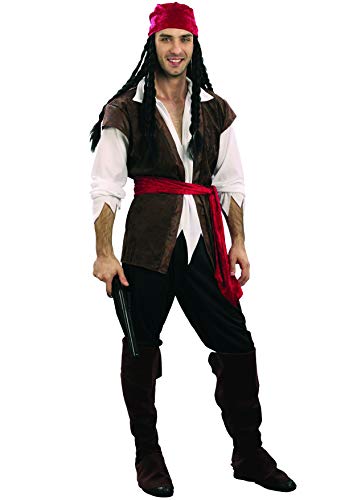 Ciao 16105-Pirat, Verkleidungskostüm für Erwachsene, Braun/Weiß/Schwarz/Rot, Herren, XL (52-54) Ciao 16105-Pirat, Verkleidungskostüm für Erwachsene, Braun/Weiß/Schwarz/Rot, Herren, XL (52-54) von Ciao