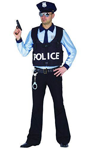 Ciao- Police Officer Special Police Kostüm Verkleidung Erwachsene (Größe XL) von Ciao
