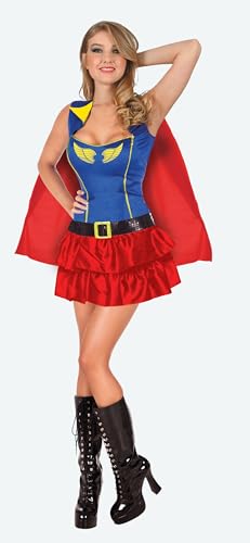 Ciao 16749 Super Hero Girl Blue Angel Mädchen Damen Erwachsene (Einheitsgröße 34-36) kostüm, Blau, Rot, Taglia unica 40-42 von Ciao