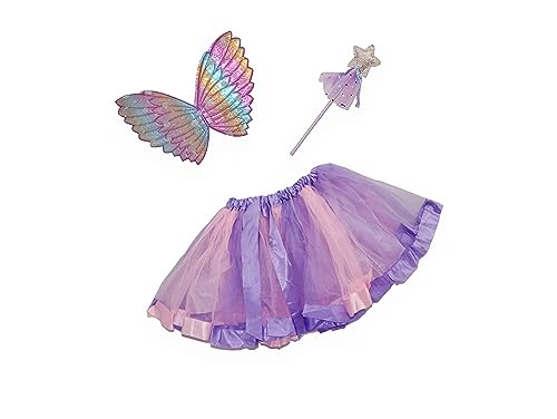 Ciao- Magic Fairy disguise kit (tutu skirt, wings, wand), violet von Ciao