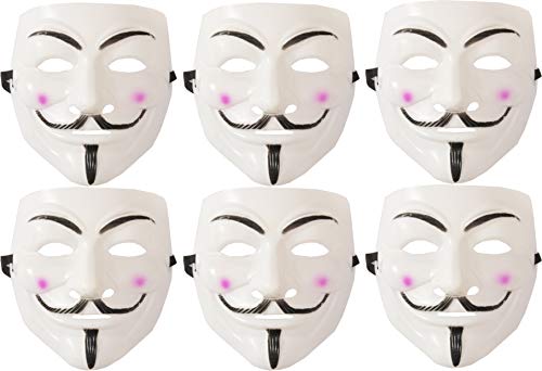 Ciao Mask Anonymous Vendetta Guy Fawkes (Pack of 6) von Ciao