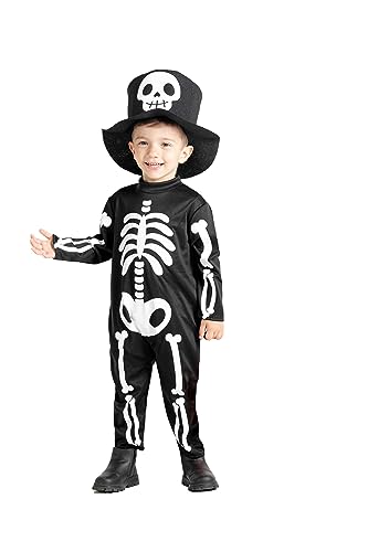 Ciao- Baby Skeleton costume disguise unisex baby (Size 2-3 years) with hat von Ciao