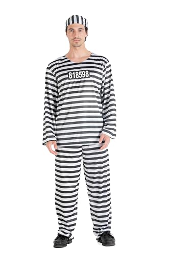 Ciao 62019 Gefangener Disguise, Men, Black, One Size Ciao 62019 Gefangener Disguise, Men, Black, One Size von Ciao