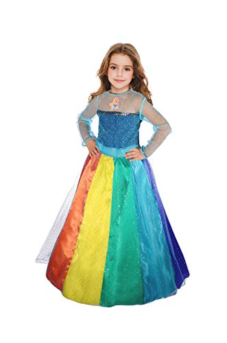 Ciao- Barbie Rainbow Princess costume dress disguise fancy dress official girl (Size 5-7 years) von Ciao