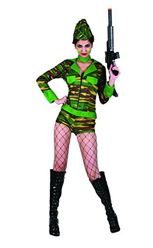 Ciao Blumen Paolo – Soldatin Kostüm Damen Erwachsene Womens, mehrfarbig, Größe 40 – 42, 62077 von Ciao