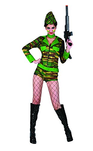 Ciao Blumen Paolo – Soldatin Kostüm Damen Erwachsene Womens, mehrfarbig, Größe 40 – 42, 62077 Ciao Blumen Paolo – Soldatin Kostüm Damen Erwachsene Womens, mehrfarbig, Größe 40 – 42, 62077 von Ciao