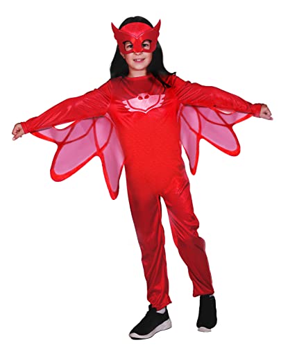 Ciao- Owlette costume disguise baby girl official PJ Masks (Size 2-3 years) with mask, Rot von Ciao