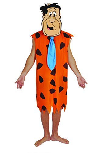 Ciao- Fred Feuerstein Flintstone Kostüm Verkleidung Herren Erwachsene offizielle The Flintstones (Einheitsgröße), Brown von Ciao