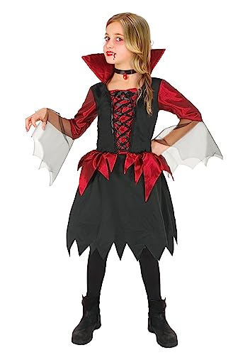 Ciao 10940.3-4.DS vampire Kinderkostüm, Babys (Mädchen), Einfarbig, rot/schwarz, 3-4 years Ciao 10940.3-4.DS vampire Kinderkostüm, Babys (Mädchen), Einfarbig, rot/schwarz, 3-4 years von Ciao