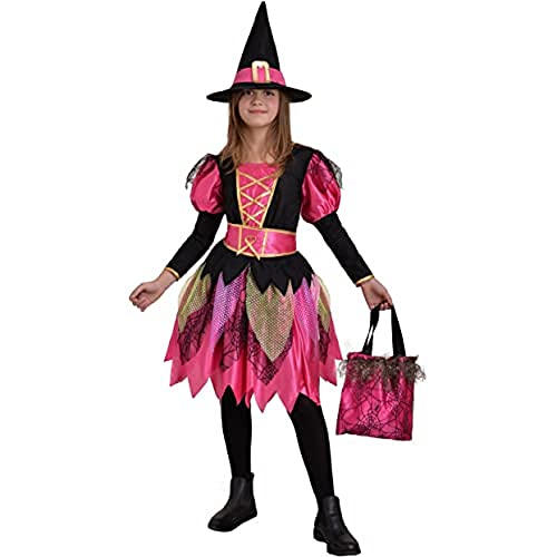 Ciao- Fashion Witch Girl costume disguise girl (Size 8-10 years) with hat and bag von Ciao