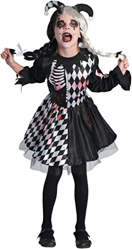 Ciao- Horror Jester Girl costume disguise girl (Size 8-10 years) von Ciao