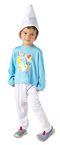 Smurf costume disguise baby official Smurfs (Size 2-3 years) with cape von Ciao