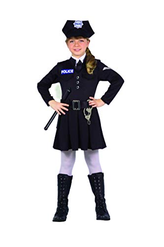 Ciao- Police Officer Kostüm Verkleidung Mädchen (Größe 4-6 Jahre), Blau von Ciao