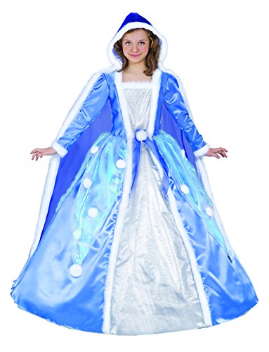 Ciao 13665.10-12 Principessa Fiocco Di Neve Costume Bambina Frozen Faschingskostüm, blau/azurblau, Taglia L (10-12 anni) von Ciao